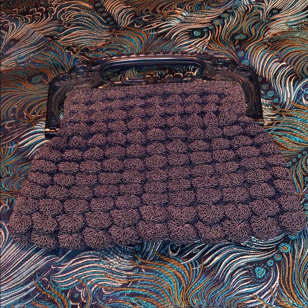 Art Deco 1940’s Crochet/Macrame Hand Purse